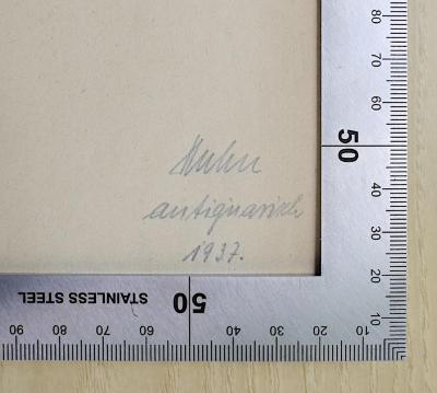 Huhn antiquarisch 1937.