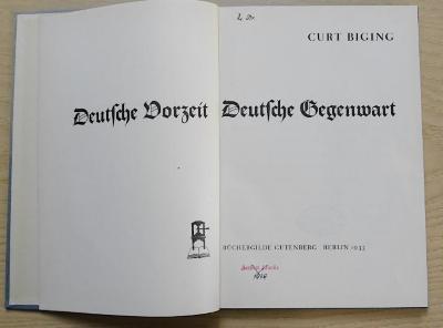 Gi 815 : Deutsche Vorzeit Deutsche Gegenwart (1933)