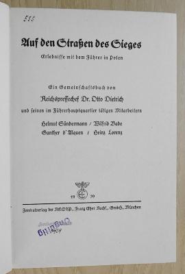 Gi 797 2 : Auf den Straßen des Sieges (1939)
