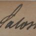 - (Saloschin, Paul), Von Hand: Autogramm, Name; 'P. Saloschin'.  (Prototyp)