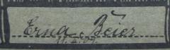 G45 / 2251 (Beier, Erna), Von Hand: Autogramm, Name, Datum; 'Erna Beier
11.II.09'.  (Prototyp)
