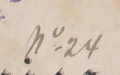 - (Brenning, H.), Von Hand: Nummer; 'No. 24'. 