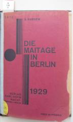 B 130 8: Die Maitage in Berlin 1929 (1929)