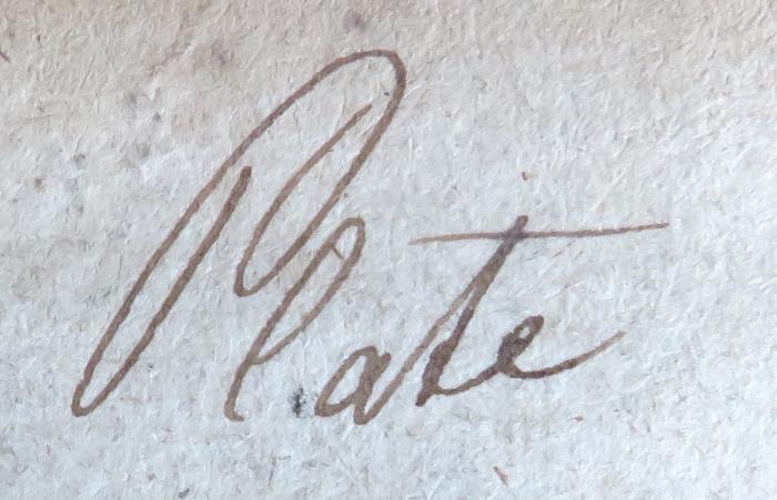 - (Plate, [...]), Von Hand: Name; 'Plate'.  (Prototyp)