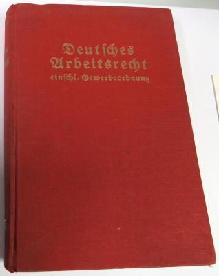 9/1573 : Deutsches Arbeitsrecht. (1931)