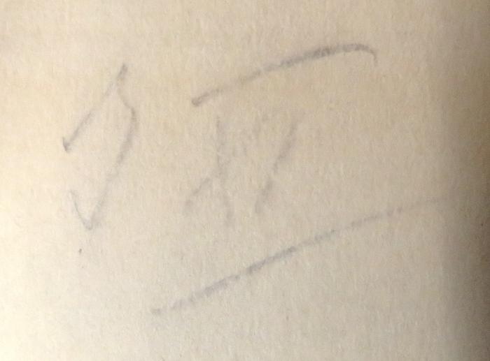 - (Hannover. Magistrat. Bibliothek), Von Hand: Signatur; 'J XI'. 