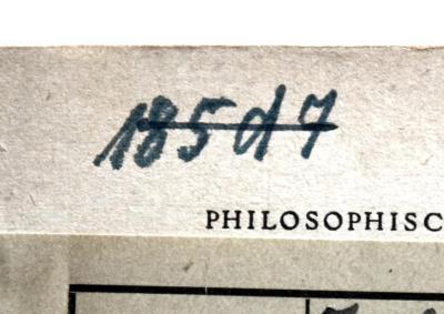 - (NSDAP-Gauarchiv und -museum Südhannover-Braunschweig), Von Hand: Signatur; '18597[?]'. 