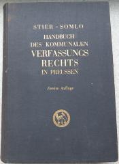 9/413 : Handbuch des kommunalen Verfassungsrechts in Preußen. Systematisch für Wissenschaft und Praxis dargestellt (1928)