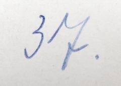 - (Weber, Wilhelm), Von Hand: Nummer; '37.'. 
