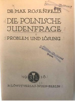 18/82/22579(3) : Die polnische Judenfrage (1918)