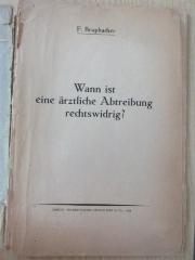 38/80/40172(4) : Wann ist eine ärztliche Abtreibung rechtswidrig? (1924)