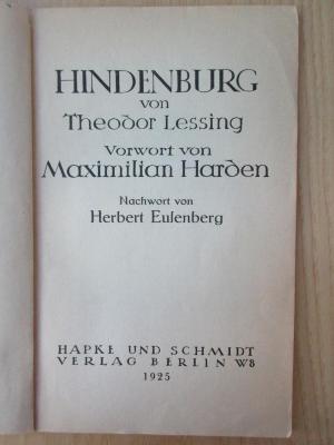 38/80/41670(1) : Hindenburg  (1925)