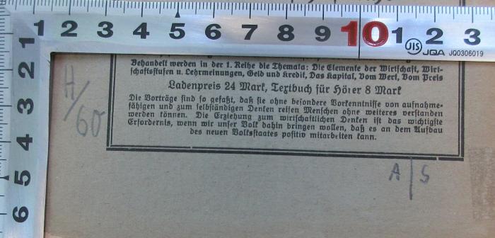-, Von Hand: ; 'H/60 A/S'