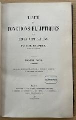 (ausgesondert) : Traité des Fonctions Elliptiques et de Leurs Applications (1891)