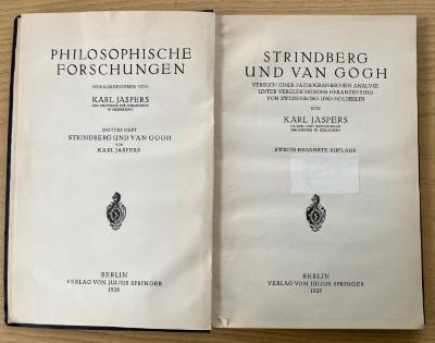 Gc 212 (ausgesondert) : Strindberg und van Gogh. Versuch einer pathographischen Analyse unter vergleichnder Heranziehung von Swedenborg und Hölderlin (1926)