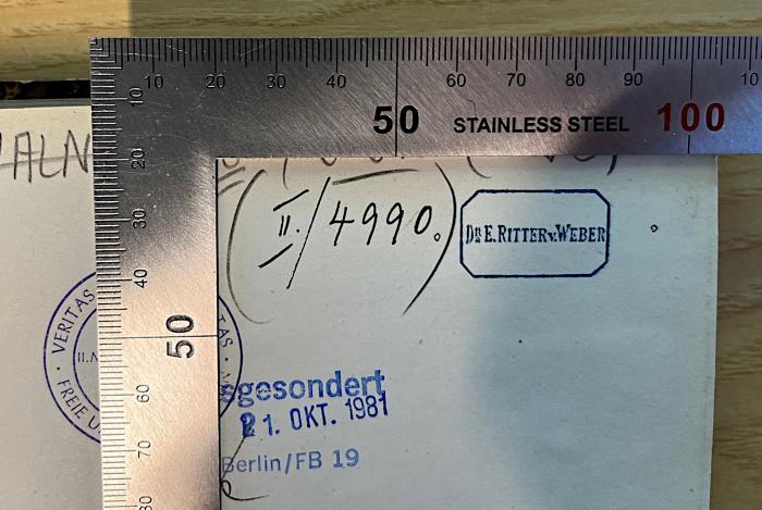 (II./4990.) [+] Dr. E. Ritter v. Weber