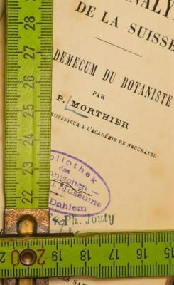 Stempel - Titelblatt mit Maßen