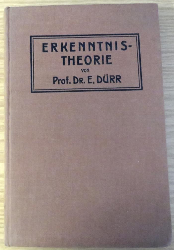 9/777 : Erkenntnistheorie (1910)