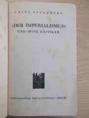Ba 736a : "Der Imperialismus" und seine Kritiker (1929)