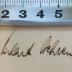 - (Behrendt, Richard F.), Von Hand: Name; 'Richard Behrendt.'.  (Prototyp)