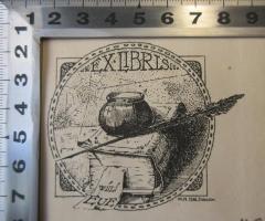 - (Eue, Willi), Etikett: Exlibris; 'Willi Eue W.K. 1916 Zioczow'. 
