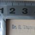 - (Thurnwald, Richard), Stempel: Berufsangabe/Titel/Branche, Name; 'Dr. R. Thurnwald'.  (Prototyp)