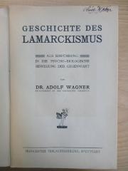 SH 2145 : Geschichte des Lamarckismus (1908)