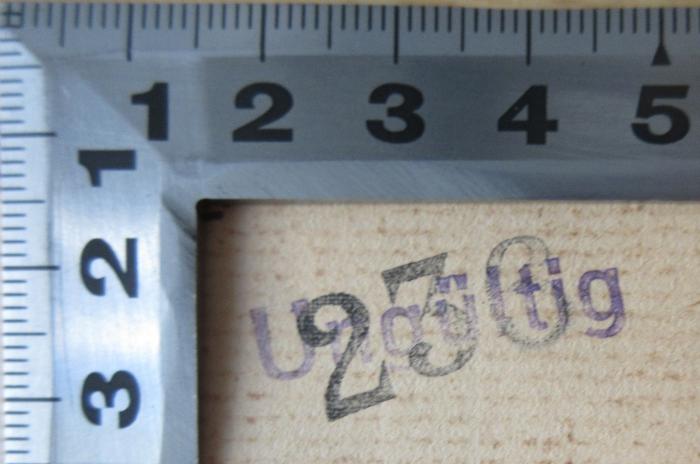 -, Stempel: Nummer; '236'