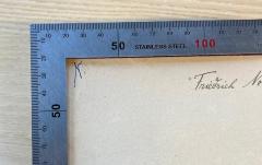 - (Nolte, Friedrich), Von Hand: Initiale; 'N.'. 