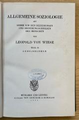 Ba 9a-2 : Allgemeine Soziologie: Gebildelehre (1929)
