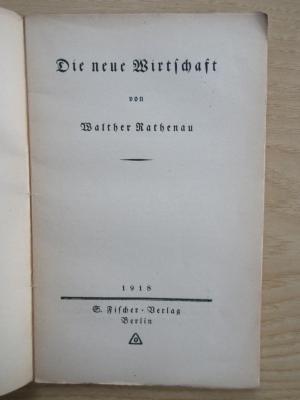 SH 1595 : Die neue Wirtschaft (1918)