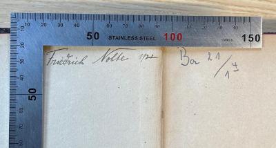 Ba 21&lt;4&gt;-1 : Das Kapital. Der Produktionsprozeß des Kapitals.  (1921);- (Nolte, Friedrich), Von Hand: Autogramm, Name, Datum; 'Friedrich Nolte 1922'. 