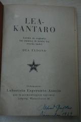 1933 A 9619 : Lea-Kantaro : Kolekto da oroginaloj kaj tradukoj de batalaj kaj popolaj kantoj ; Dua eldono  (1926)