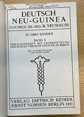 Ig 572-1 &lt;4.o&gt; :  Deutsch Neu-Guinea. 1 (1911)