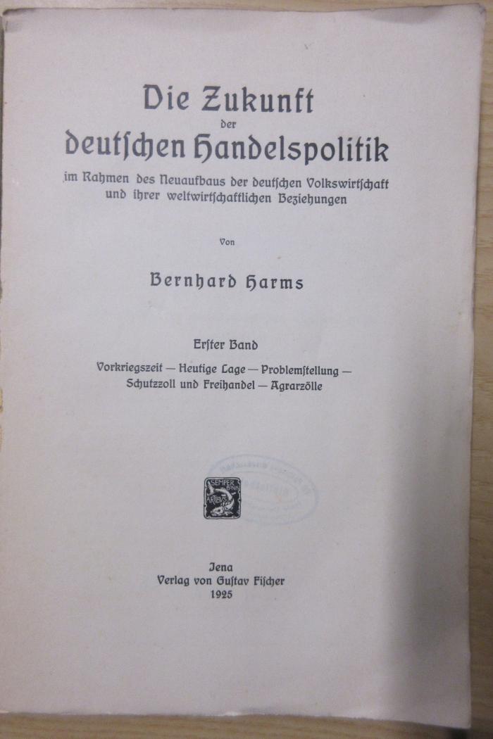 Ep 973 1a : Die Zukunft der deutschen Handelspolitik (1925)