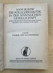 SH 2226-2 : Die Rolle der Erotik in der männlichen Gesellschaft : Familie und Männerbund (1919)