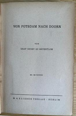 SH 1628 : Von Potsdam nach Doorn (1940)