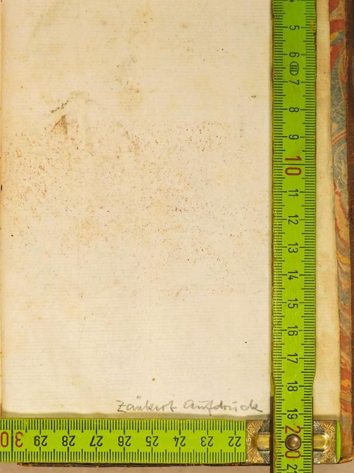 - (Zänkert), Von Hand: Buchbinder; 'Zänkert Aufdruck'. 