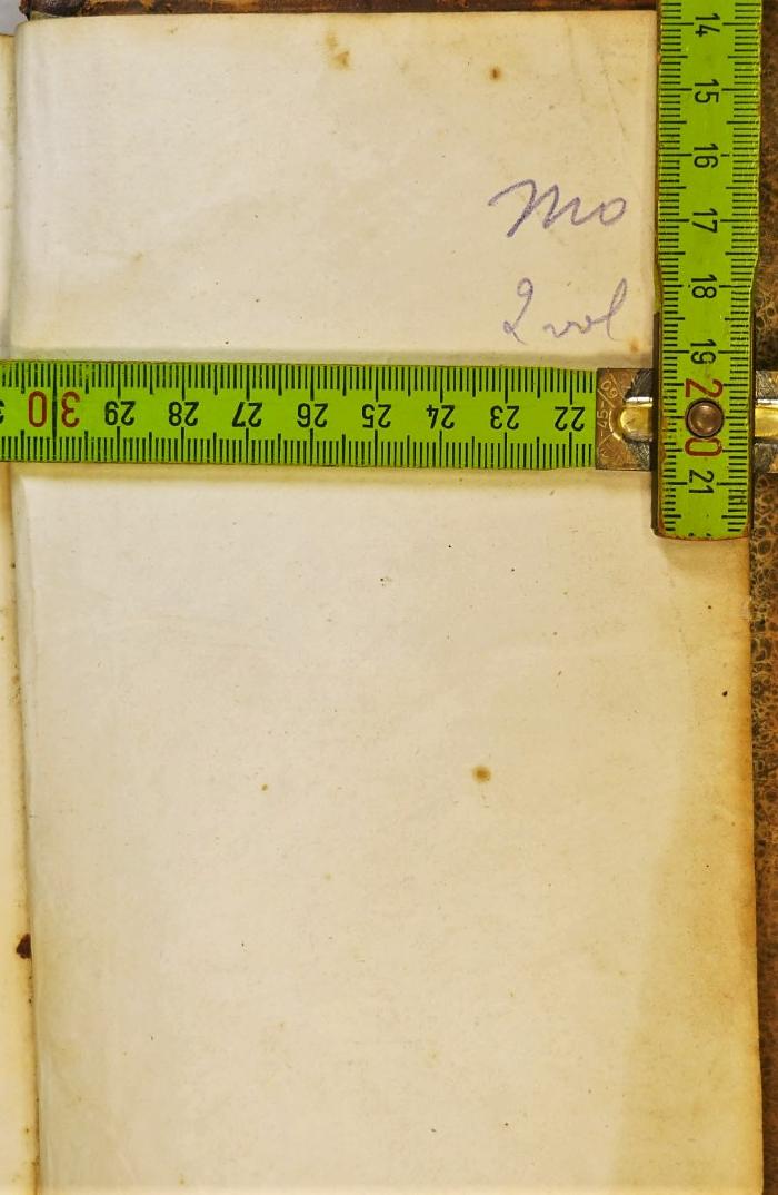 -, Von Hand: ; 'Mo
2 vol'