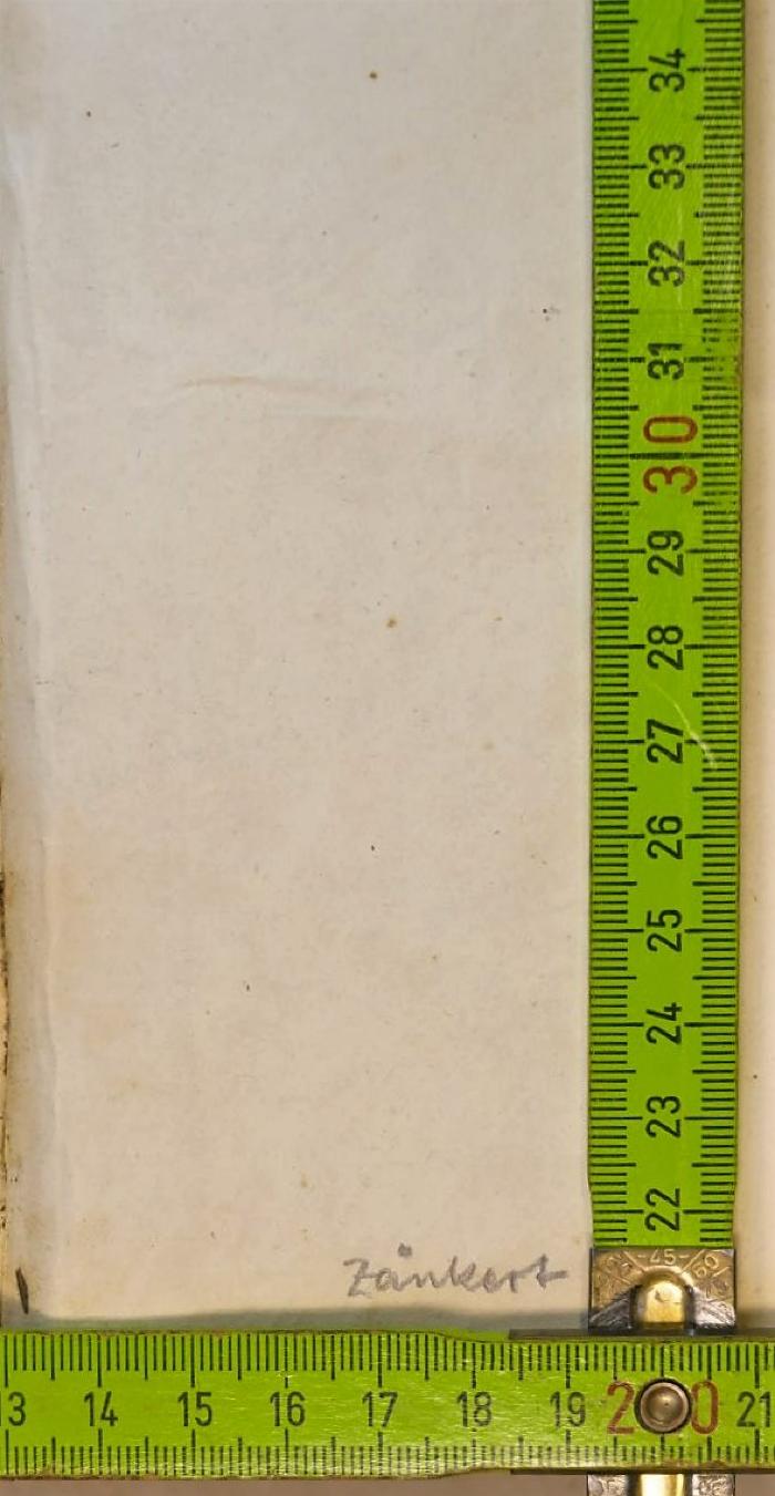 - (Zänkert), Von Hand: Buchbinder; 'Zänkert'. 
