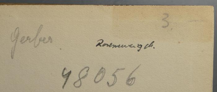 -, Von Hand: ; 'Rose[...]'