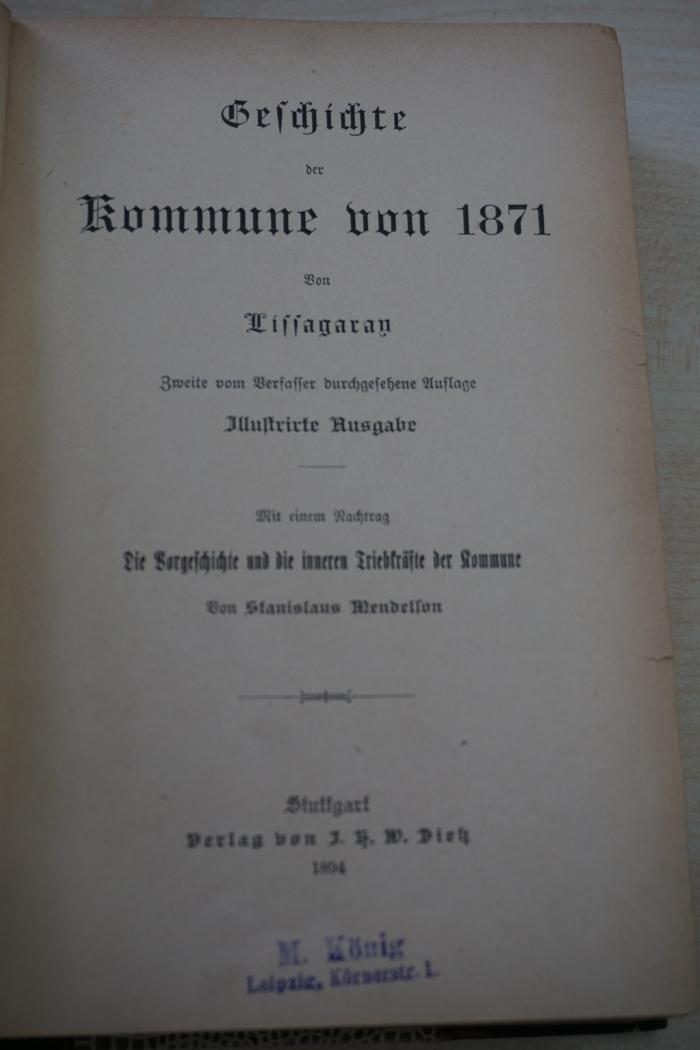 1933 A 8932 (Slg. Sozialistica): Geschichte der Kommune von 1871
 (1894)
