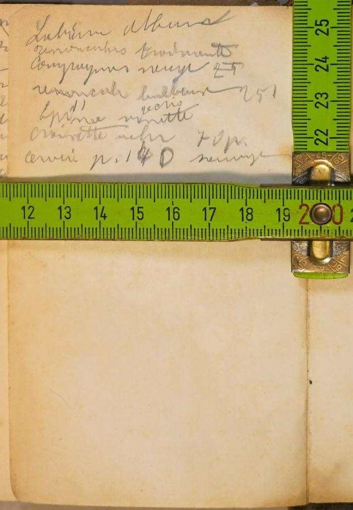 -, Von Hand: Notiz; '[?]'