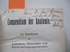 J / 304 (Grossmann, Max), Von Hand: Widmung, Datum, Name, Berufsangabe/Titel/Branche; '4.6.14. Herrn Dr. Max Grossmann 
mit bestem Gruss
überreicht
[???]'. 