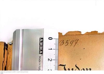 - (Jüdische Gemeinde zu Berlin), Von Hand: Exemplarnummer; '3597'. 