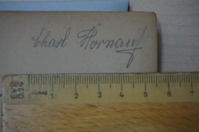- (Charl. Hornauf), Von Hand: Name; 'Charl. Hornauf'. 