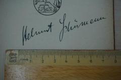 - (Helmut Schumann), Von Hand: Name; 'Helmut Schumann'. 