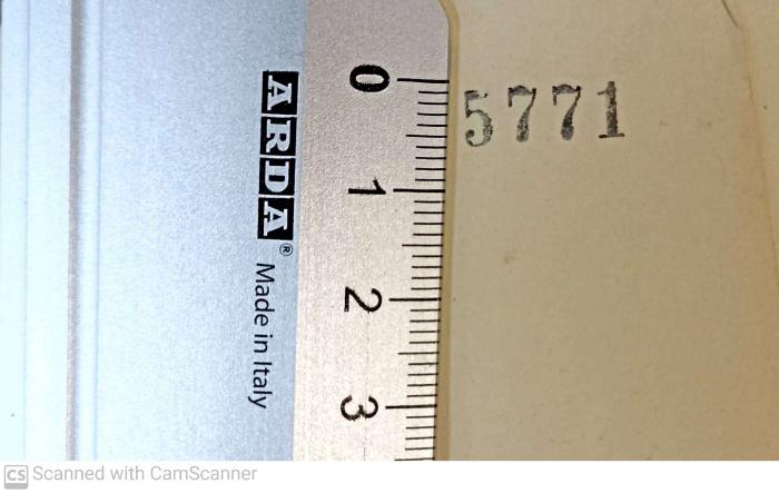 -, Stempel: Nummer; '5771'