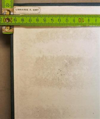 - (F. Savy), Etikett: Buchhändler; 'LIBRAIRIE F. SAVY'.  (Prototyp)