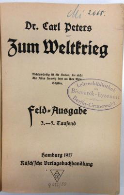 Gk 75 : Zum Weltkrieg (1917)